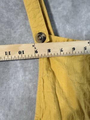 Shien Teen Mustard Yellow Overall Shorts. 16Y (M) - Thumbnail 8