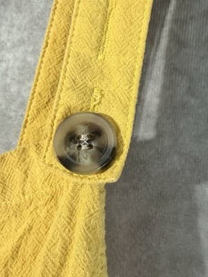 Shien Teen Mustard Yellow Overall Shorts. 16Y (M) - Thumbnail 4