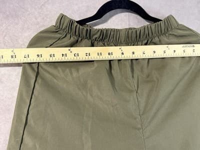 Shien Teen Army Green Pleated Leg Pants Size 16Y - Thumbnail 4