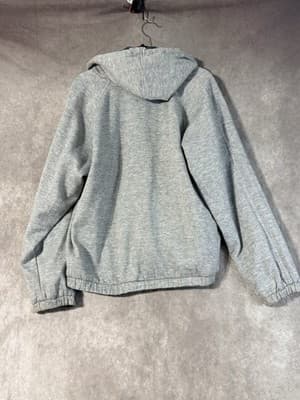 Classic Brand Gray Reversible Jacket With Hood Unisex - Thumbnail 5