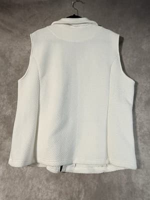 Cathy Daniels Ivory Quilted Zip-up Vest with Pockets Size 2XL - Thumbnail 3