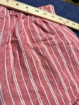 Indigo Rein Red & White Striped Shorts Button Up Women’s Size Small - Thumbnail 4