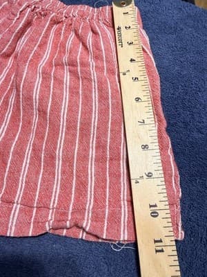 Indigo Rein Red & White Striped Shorts Button Up Women’s Size Small - Thumbnail 8