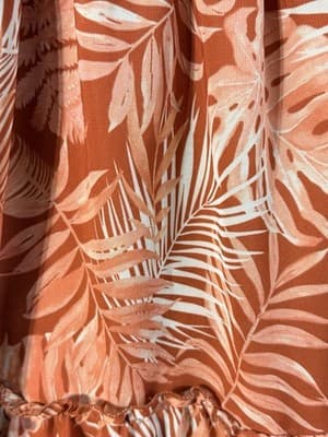 No Boundaries Women’s Size M Caribbean Style Orange Dress - Thumbnail 3