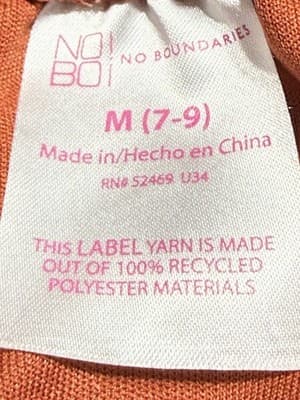 No Boundaries Women’s Size M Caribbean Style Orange Dress - Thumbnail 5