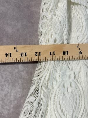 Almost Famous White Lace Off The Shoulder Hi Low Dress Women’s Size M - Thumbnail 9