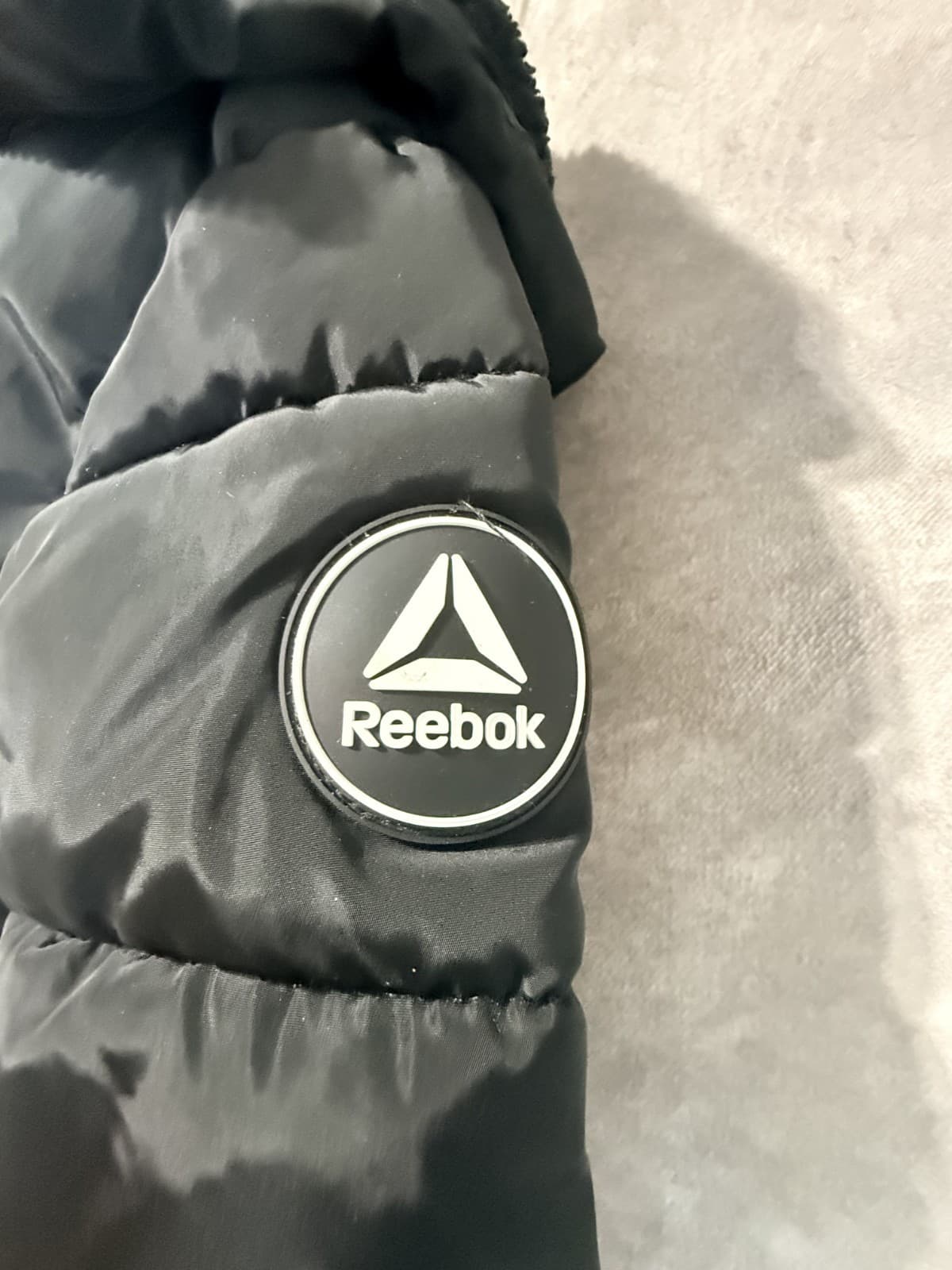 Toddler 3T Reebok Puff Jacket Fleece Lined with Hood Black - Thumbnail 5