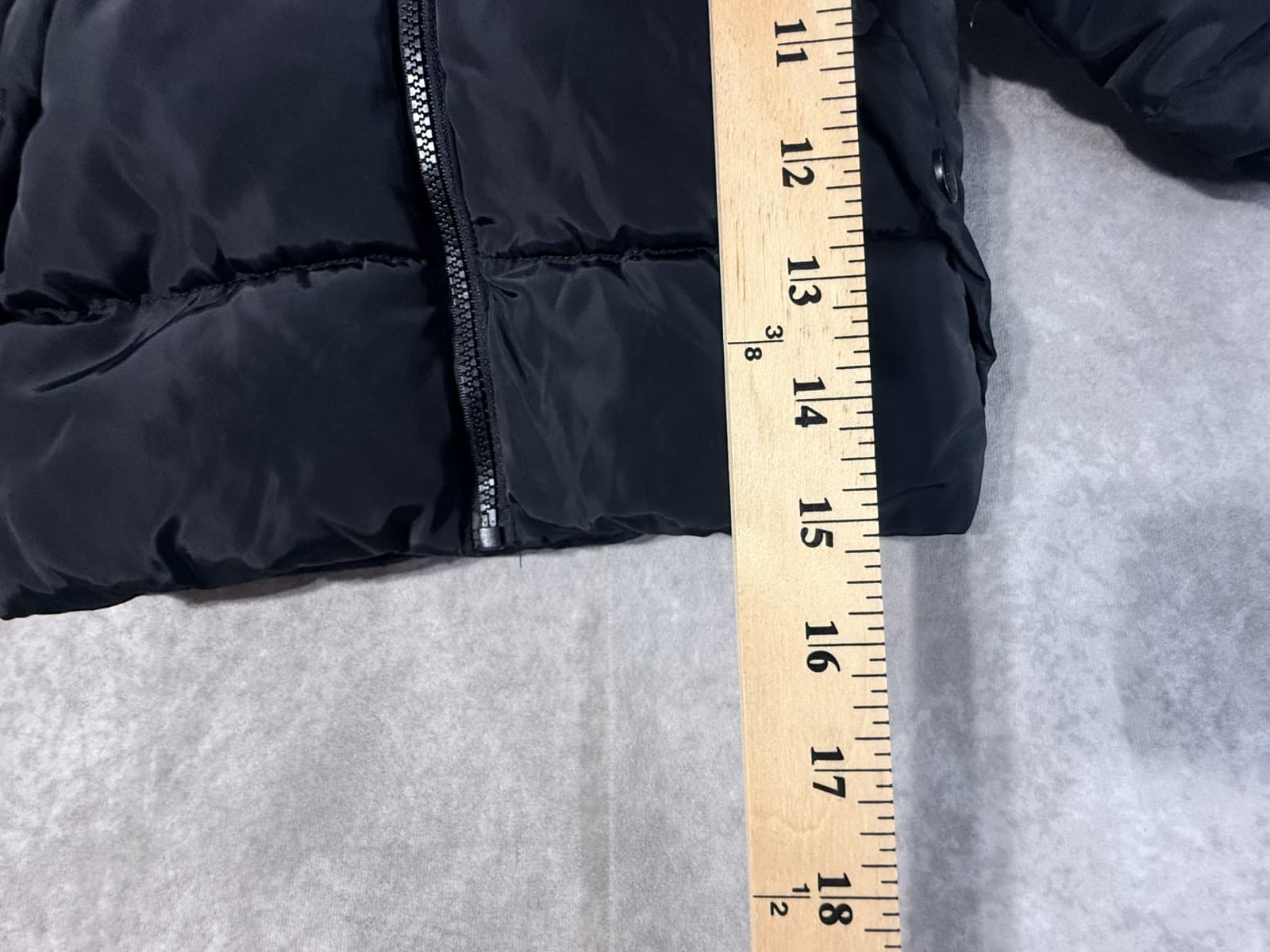 Toddler 3T Reebok Puff Jacket Fleece Lined with Hood Black - Thumbnail 9