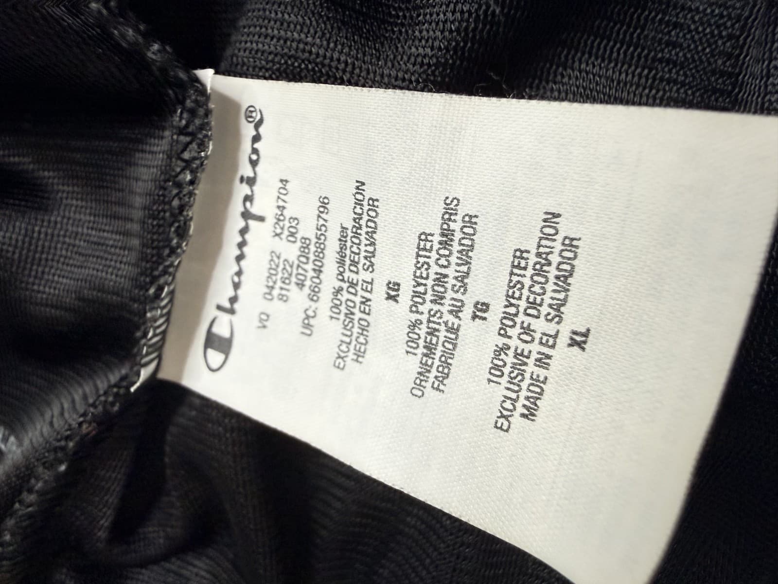 Champion Athletic Shorts XL Black - Thumbnail 7