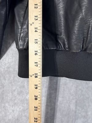 Ci Sono By Cavalini Dark Brown Crop Distressed Bomber Jacket Medium - Thumbnail 7