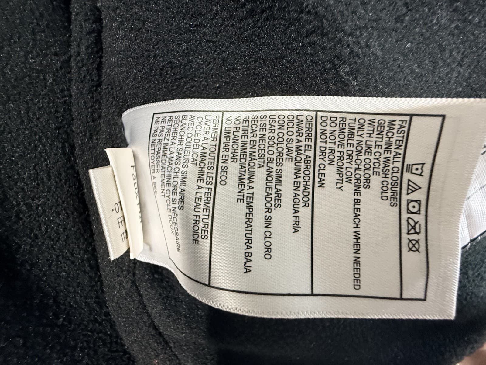 Toddler 3T Reebok Puff Jacket Fleece Lined with Hood Black - Thumbnail 14