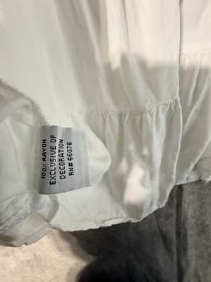 Raviva White Babydoll Dress Women’s Size M - Thumbnail 8