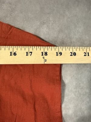 NWT Coofandy Rust Colored Sleeveless Tie front Men's Shirt XXL - Thumbnail 4