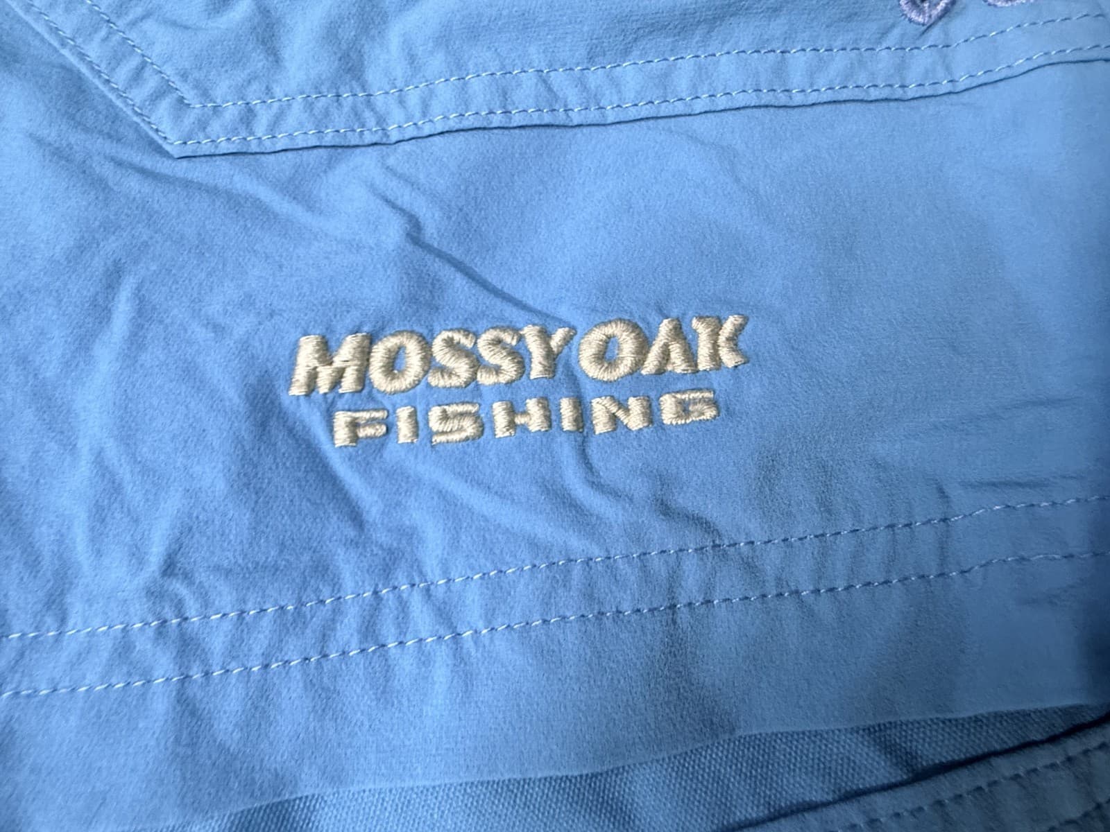 Mossy Oak Men’s Athletic Fishing Shorts Size XXL Blue Outdoor Summer - Thumbnail 2