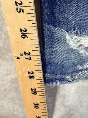 Levi’s 501 Straight Denim Jeans Button Fly Medium Wash Classic 5 Pocket 44x32 - Thumbnail 7
