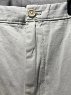 NWT IZOD Saltwater Chino Pants Stone Khaki Flat Front Relaxed Fit 38x30 MSRP $58 - Thumbnail 4