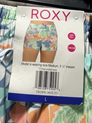 NWT Roxy Stretch Board Shorts Tropic Multi Color Size Large - Thumbnail 5