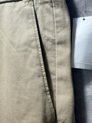 NWT IZOD Saltwater Chino Pants Khaki Straight Leg Metrix Fit 36x29 MSRP $58 - Thumbnail 3