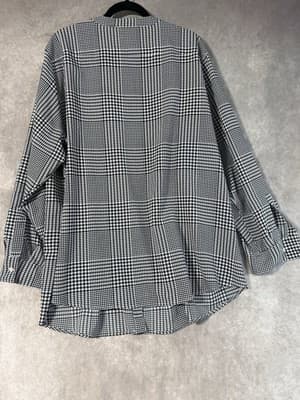 Calvin Klein Women’s Blouse Black And White Checkered Size 3XL - Thumbnail 4