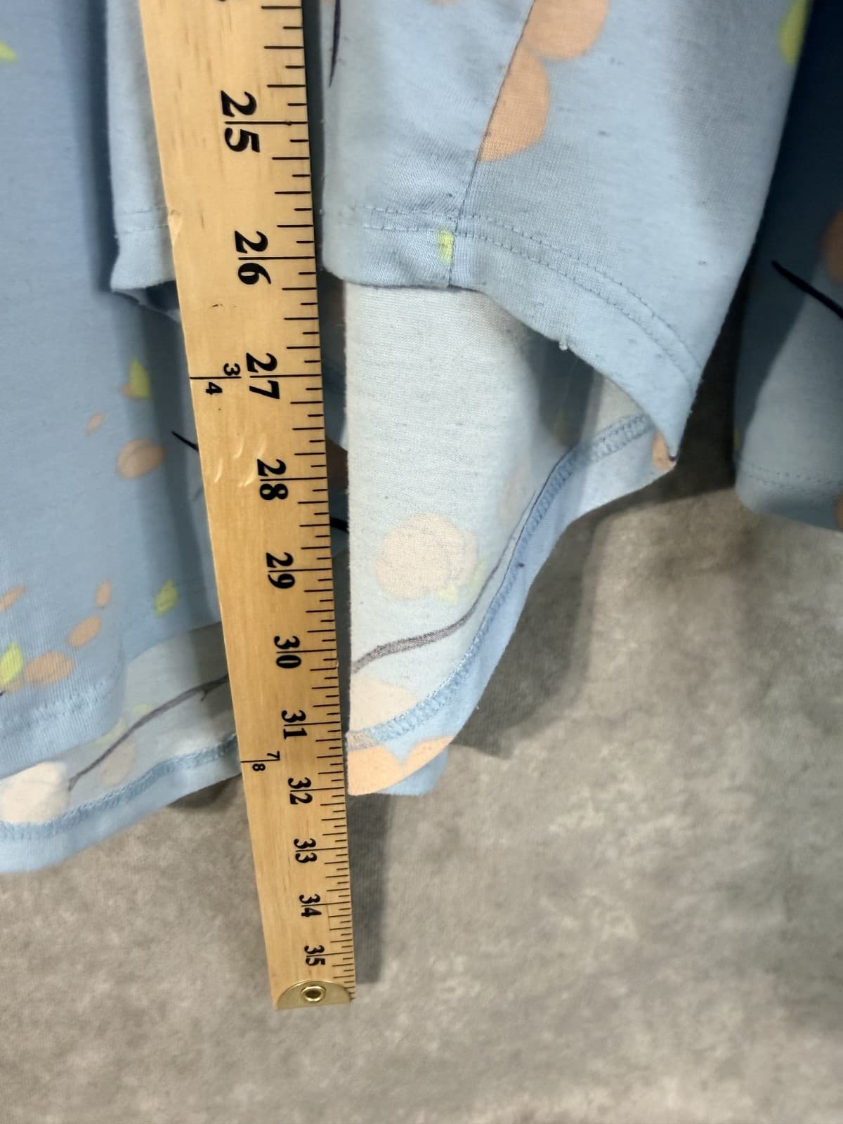 Lularoe Valentina Blouse Blue Floral Pattern Women's 3XL - Thumbnail 8