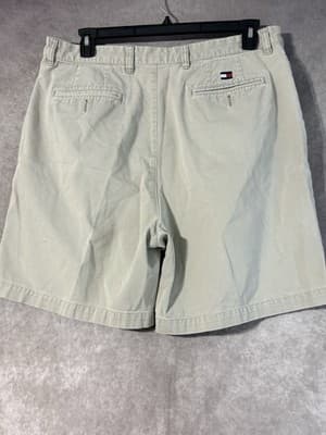 Tommy Hilfiger Men’s Pleated Chino Golf Shorts Size 38 Stone Classic Fit - Thumbnail 2