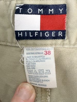 Tommy Hilfiger Men’s Pleated Chino Golf Shorts Size 38 Stone Classic Fit - Thumbnail 3