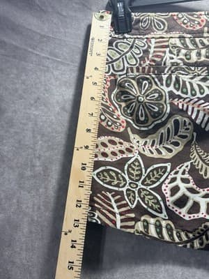 Tommy Hilfiger Brown Leaf Pattern Women’s Shorts Size 6 - Thumbnail 6