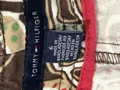 Tommy Hilfiger Brown Leaf Pattern Women’s Shorts Size 6 - Thumbnail 8