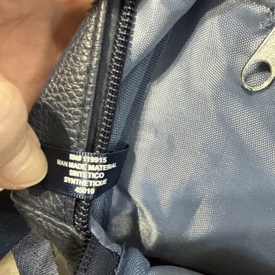 NAUTICA Brand ~ Navy Faux Leather ~ Backpack /Purse - Thumbnail 5