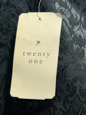 NWT NEW Forever 21 black mini skirt size S Jacquard textured short - Thumbnail 4