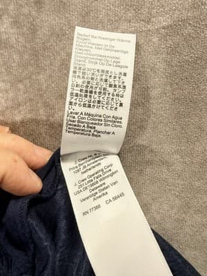 NWT J Crew Wide Leg Elastic Waist Navy Pants - Thumbnail 5