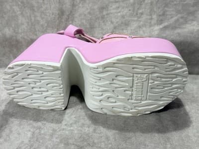 NWT Pink Demonia Platform Chunky Heels - Thumbnail 7