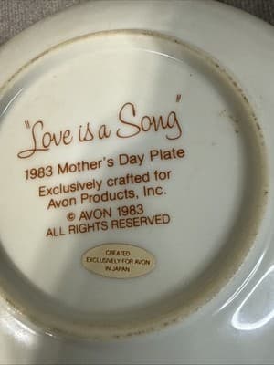 Vintage Set Of 7 Special Memories Plates Mothers Day 80s - Thumbnail 14