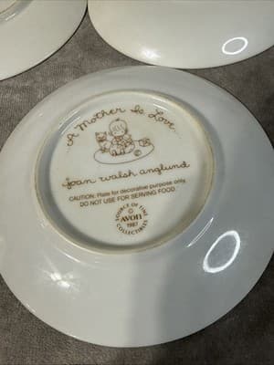 Vintage Set Of 7 Special Memories Plates Mothers Day 80s - Thumbnail 10