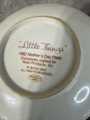 Vintage Set Of 7 Special Memories Plates Mothers Day 80s - Thumbnail 13
