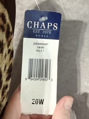 NWT Vintage Chaps Leopard Print Skirt Women’s Size 20W - Thumbnail 7