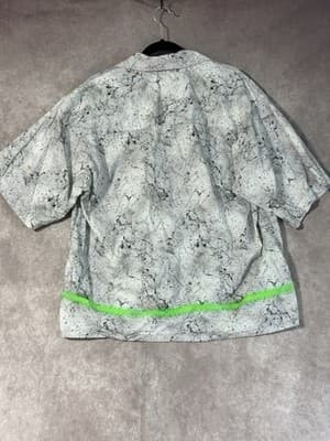 John Elliot Highway Spray Button Up Shirt Men’s Large Camp Collar Short Sleeve - Thumbnail 3