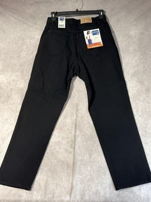 NWT Riders By Lee Women’s Jeans Coal Black Size 12M RF Stretch Tapered Leg - Thumbnail 3