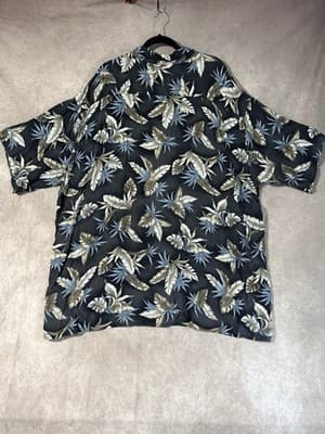 Vintage Pierre Cardin Hawaiian Camp Shirt Men’s S 3XLT Tropical Palms Button Up - Thumbnail 4