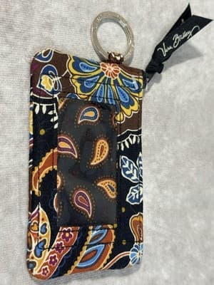 Vera Bradley Kensington Brown Amy Style Small Crossbody Bag EUC With Wallet - Thumbnail 5