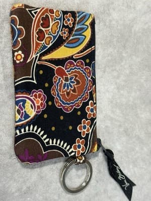 Vera Bradley Kensington Brown Amy Style Small Crossbody Bag EUC With Wallet - Thumbnail 6
