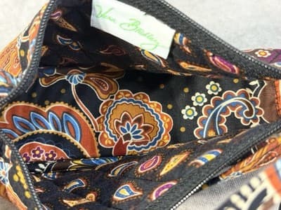 Vera Bradley Kensington Brown Amy Style Small Crossbody Bag EUC With Wallet - Thumbnail 8