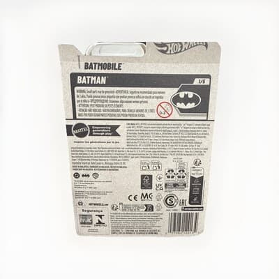 Hot Wheels Batmobile 1:64 Black Batman Diecast Car Ages 3+ Boys Girls Unopened - Thumbnail 2