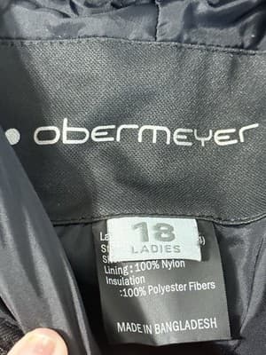 Obermeyer Women's Malta Snow Pants Size 18 Ski Outdoor Black Style 115AABC - Thumbnail 7