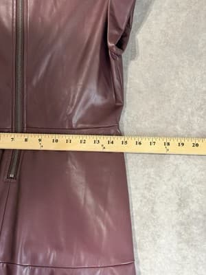 NWT Steve Madden Women’s Size M Faux Leather Beckett Dress - Thumbnail 10