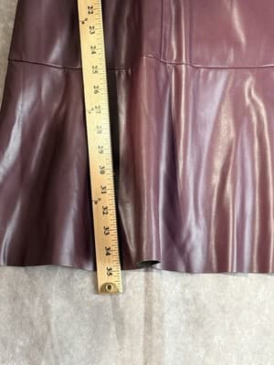 NWT Steve Madden Women’s Size M Faux Leather Beckett Dress - Thumbnail 9