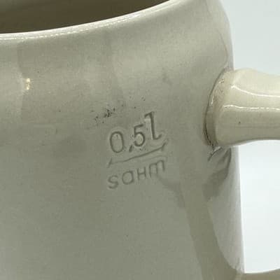 Vintage Stoneware Beer Mug Crock Stein German Schwaben Brau Stuttgarter .5L - Thumbnail 4