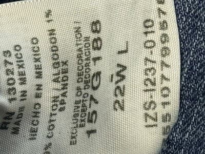 Riders By Lee Medium Wash Wide Leg Women’s Jeans Size 22 - Thumbnail 6
