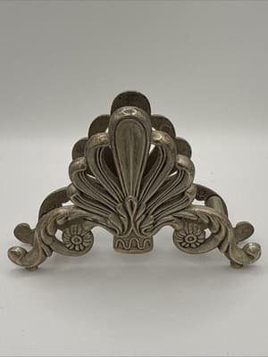 Vintage Silver Plate Knife Rest Italy Knife Holder With matching Napkin Holders - Thumbnail 7