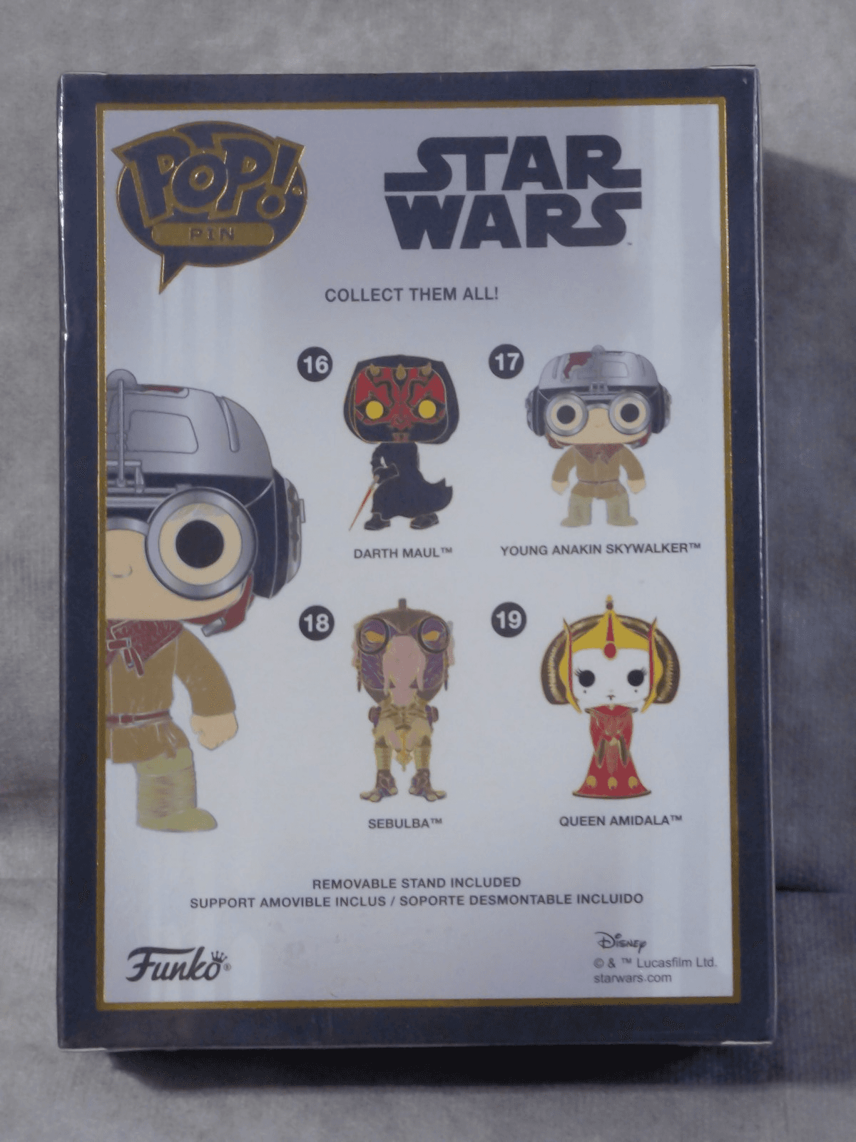 NSIB Funko Pop Pin Star Wars #17 Young Anakin Skywalker - Thumbnail 2